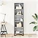 Libreria Grigio Sonoma 50x31x169 Cm In Legno Multistrato - Foto miniatura 3