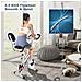Cyclette Da Casa, Cyclette Da Camera Pieghevole, Cardiofrequenzimetro E Schermo A Lcd, Resistenza Variabile 10 Livelli,  Ciclette Per Casa, Cyclette Con Schienale, Max 150 Kg - Foto miniatura 2