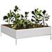 Fioriera Rialzata da Giardino 100x100x33,5 cm in Acciaio Inox - Foto miniatura 3