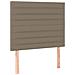 Letto a Molle con Materasso e LED Tortora 90x190 cm in Tessuto - Foto miniatura 5