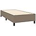 Letto a Molle con Materasso e LED Tortora 90x190 cm in Tessuto - Foto miniatura 7