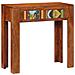 Tavolo Consolle 80x35x75 Cm In Legno Massello Di Acacia - Foto miniatura 1