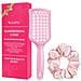 Set Di Pettini Districanti Con Massaggiatore Per Cuoio Capelluto - Set Regalo Da 2 Pezzi Pink - Foto miniatura 1