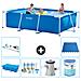 Piscina Fuori Terra - Rettangolo - 300x200x75 Cm - Blu - Include Accessori Coordinati A221 - Foto miniatura 1