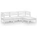 Lusso Casadino -  Set Salotto Da Giardino 4 Pz In Legno Massello Di Pino Bianco - Foto miniatura 1