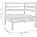 Lusso Casadino -  Set Salotto Da Giardino 4 Pz In Legno Massello Di Pino Bianco - Foto miniatura 6