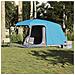 Tenda da Campeggio con Portico Cupola 5Persone Blu Impermeabile - Foto miniatura 2