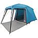 Tenda da Campeggio con Portico Cupola 5Persone Blu Impermeabile - Foto miniatura 3