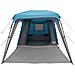 Tenda da Campeggio con Portico Cupola 5Persone Blu Impermeabile - Foto miniatura 4