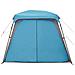 Tenda da Campeggio con Portico Cupola 5Persone Blu Impermeabile - Foto miniatura 5