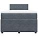 Giroletto a Molle con Materasso Grigio Scuro 120x190 cm Velluto - Foto miniatura 6