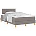 Letto Box Spring con Materasso Tortora 120x200 cm Stoffa - Foto miniatura 1