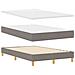 Letto Box Spring con Materasso Tortora 120x200 cm Stoffa - Foto miniatura 6