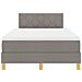 Letto Box Spring con Materasso Tortora 120x200 cm Stoffa - Foto miniatura 8