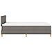 Letto Box Spring con Materasso Tortora 120x200 cm Stoffa - Foto miniatura 9