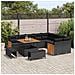 Set Divano da Giardino 12 pcs Nero 100 x 100 x 71 cm - Foto miniatura 3