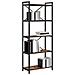 Libreria Rovere fumo 60 x 30 x 153 cm Legno multistrato - Foto miniatura 3