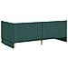 Cornice del letto ad angolo Verde scuro 80 x 200 cm Tessuto - Foto miniatura 7