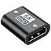 Adattatore Hdmi 2.1 Femmina-femmina 8k - Accoppiatore Estensore Hdmi Black - Foto miniatura 3