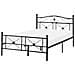 Letto Metallo Rodez 120 X 200 Cm Nero - Foto miniatura 2