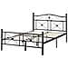 Letto Metallo Rodez 120 X 200 Cm Nero - Foto miniatura 3