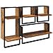 Set mensole da parete 4 pcs Legno vecchio 65 x 25 x 30 cm - Foto miniatura 1
