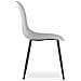 Sedia WAT gambe grigie / nere x 3 - Foto miniatura 6