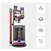 Supporto In Acciaio Al Carbonio Per Aspirapolvere Compatibile Con Dyson V6-v15 - Altezza 74 Cm, Montaggio Facile, Ricarica Integrata - Foto miniatura 7
