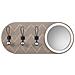 Appendiabiti Con Specchio In Legno E Metallo Grigio 60x5x30h - Foto miniatura 3