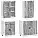 Unità Cucina PORTO 4 pcs Sonoma grigio Legno ingegnerizzato - Foto miniatura 3