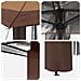 Gazebo senza Parete 2,6 x 2,6 m Beige e Marrone - Foto miniatura 6