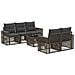 Set Divano da Giardino 6 pz Grigio polyrattan - Foto miniatura 1