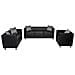 Set Divani a 3 e a 2 Posti e Poltrona in Similpelle Nero 170 x 62,5 x 63 cm - Foto miniatura 2