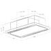 Cappa a Soffitto Cloud Seven IX / A / 90 Filtrante e Aspirante da 90 cm Colore Acciaio inox - Foto miniatura 5
