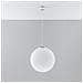 Sospensione Globo 1 Luce Bianco, Cromo, E27 - Foto miniatura 11