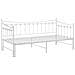 Telaio Divano Letto Estraibile Bianco In Metallo 90x200 Cm - Foto miniatura 6