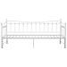 Telaio Divano Letto Estraibile Bianco In Metallo 90x200 Cm - Foto miniatura 7
