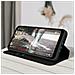 Custodia Folio Wiko Y62 E Y62 Plus Portafoglio Supporto Video Nera - Foto miniatura 5