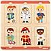 GLA54009 Puzzle in Legno da 12 Pezzi - Mestieri - Foto miniatura 1