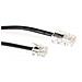 Modular telephone cable RJ-11 / RJ-45 10m Nero cavo di rete - Foto miniatura 1