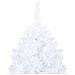 Albero Natale Artificiale con LED e Palline Bianco 210 cm PVC - Foto miniatura 2