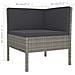 Set Divani Da Giardino 12 Pz Con Cuscini In Polyrattan Grigio - Foto miniatura 1