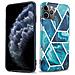 Custodia Compatibile Con Apple Iphone 11 Pro (xi Pro) In Marmo Blue Wave No. 13 - Coperchio Protettivo In Silicone Tpu Con Motivo A Mosaico - Foto miniatura 1
