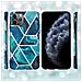 Custodia Compatibile Con Apple Iphone 11 Pro (xi Pro) In Marmo Blue Wave No. 13 - Coperchio Protettivo In Silicone Tpu Con Motivo A Mosaico - Foto miniatura 6