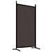 Divisorio A 4 Pannelli Marrone 346x180 Cm In Tessuto - Foto miniatura 9