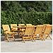 Sedie Da Giardino Pieghevoli 8pz 61x67x90cm Legno Massello Teak - Foto miniatura 1
