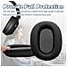1 Paio Di Cuscinetti Auricolari Per Sony Wh-ch710n Black - Foto miniatura 6