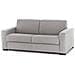 Divano Fisso Rosanna, Divano A 2 Posti Large, 100% Made In Italy, Sofà Soggiorno In Tessuto Imbottito, Con Braccioli Standard, Cm 200x95h90, Grigio - Foto miniatura 2