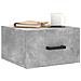 Comodini A Muro 2 Pz Grigio Cemento 35x35x20 Cm - Foto miniatura 3