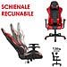 Sedia Poltrona Gaming Scrivania Ufficio Casa Reclinabile Girevole Direzionale Red - Foto miniatura 3